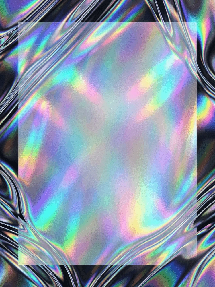 Holographic Chrome — a free purple birthday invitation template on InviteDrop