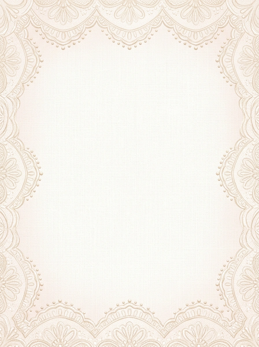 Pearl Lace Border — a free classic wedding invitation template on InviteDrop