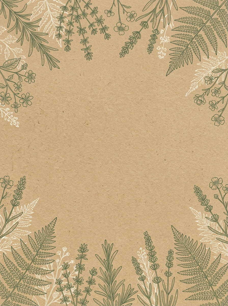 Kraft Botanical — a free green wedding invitation template on InviteDrop