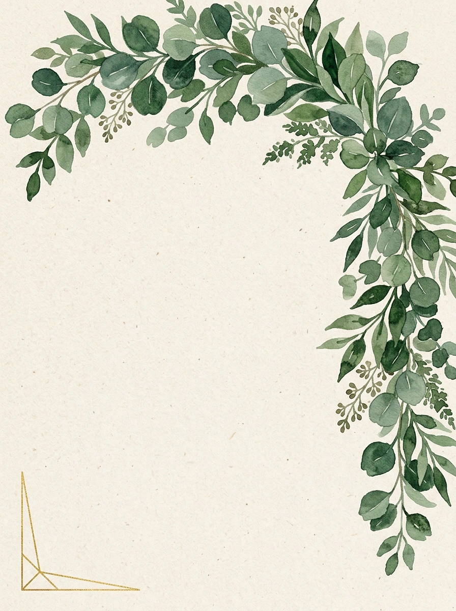 Barn Greenery — a free green wedding invitation template on InviteDrop