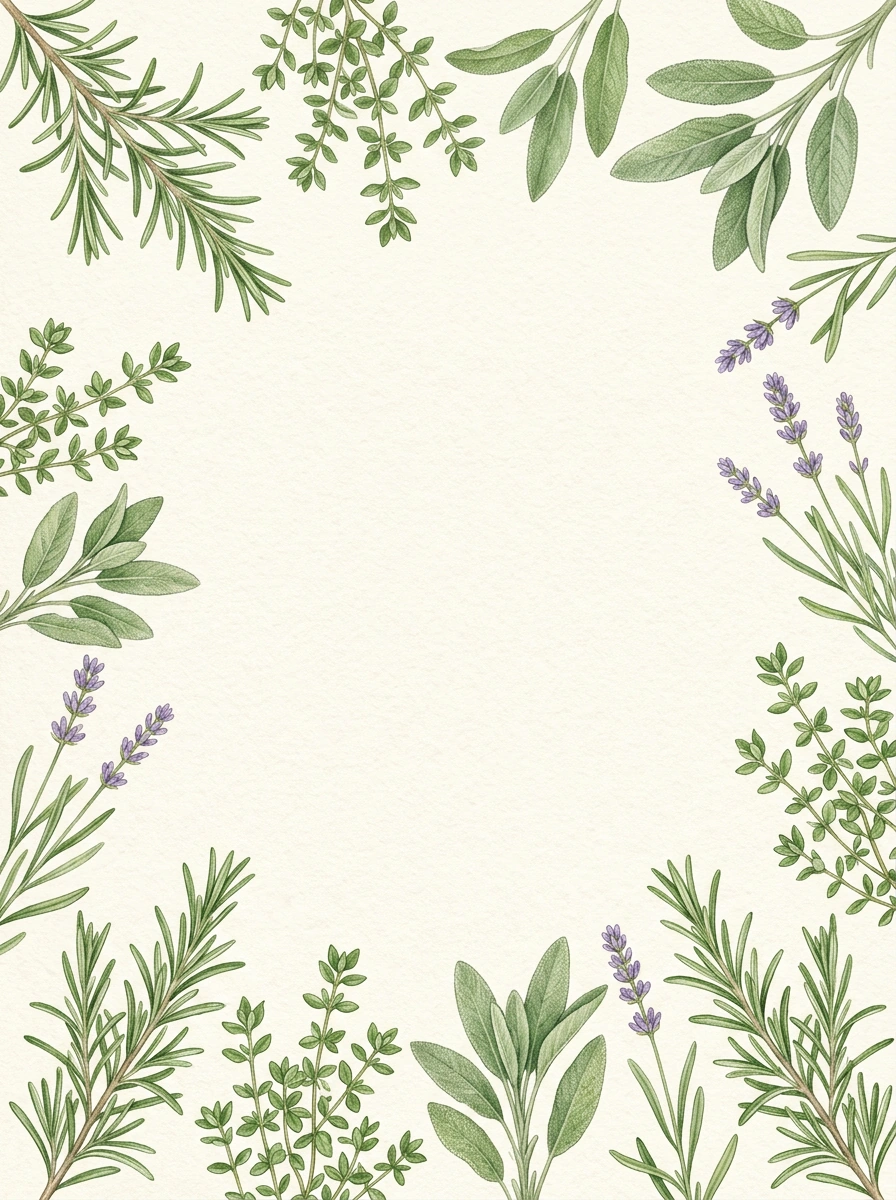 Herb Garden — a free green wedding invitation template on InviteDrop