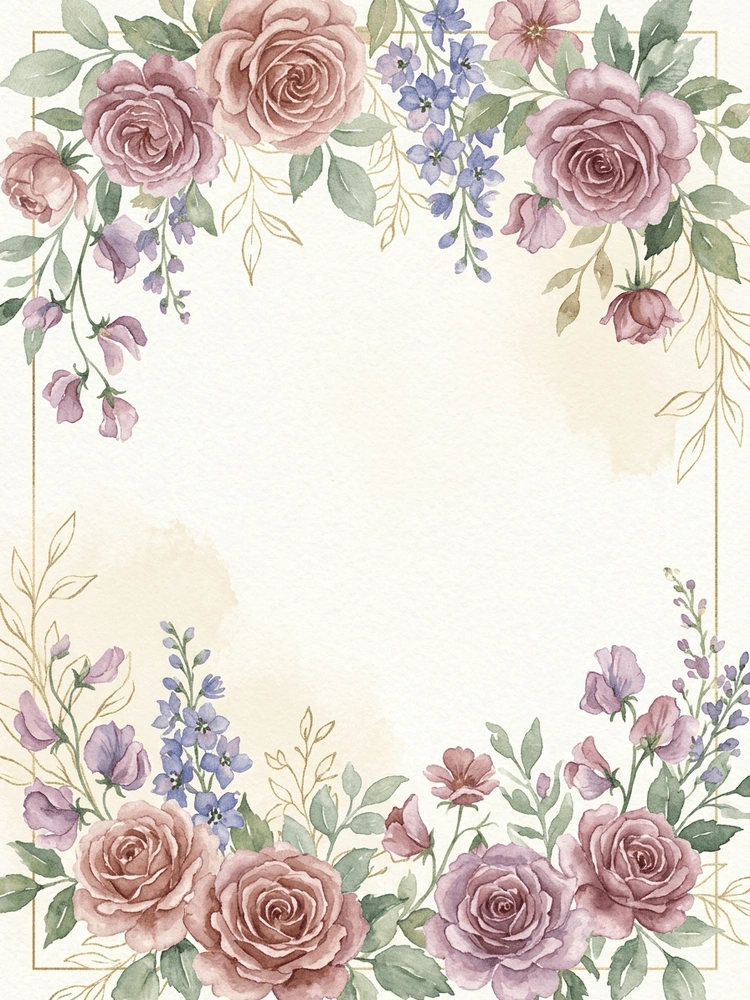 Dusty Rose Garden — a free sikh wedding invitations wedding invitation template on InviteDrop