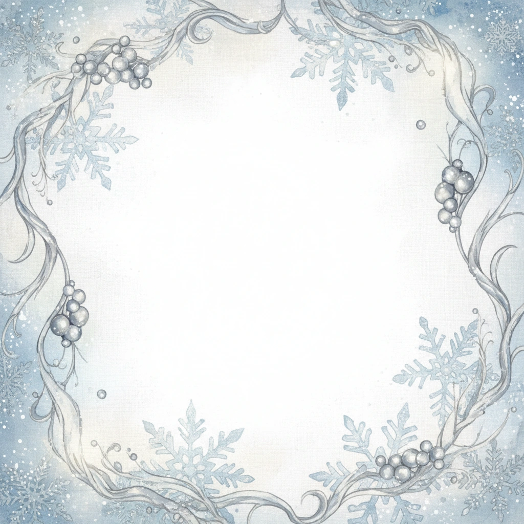 Winter Wonderland — a free classic wedding invitation template on InviteDrop