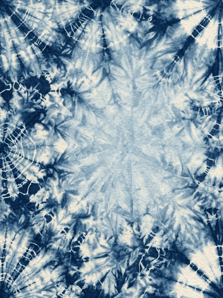 Indigo Shibori — a free classic wedding invitation template on InviteDrop