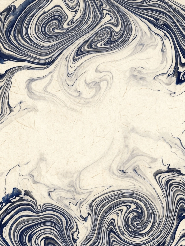 Suminagashi Marble — a free classic wedding invitation template on InviteDrop