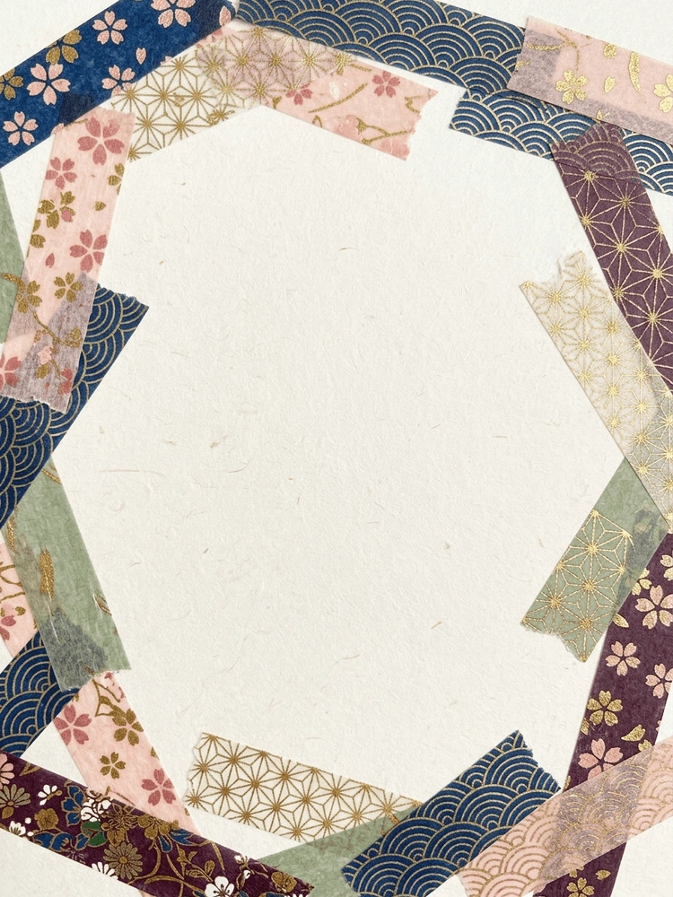 Washi Tape Collage — a free classic wedding invitation template on InviteDrop