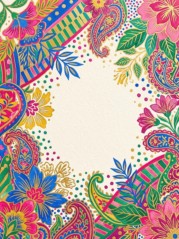 Maximalist Bloom — a free classic wedding invitation template on InviteDrop