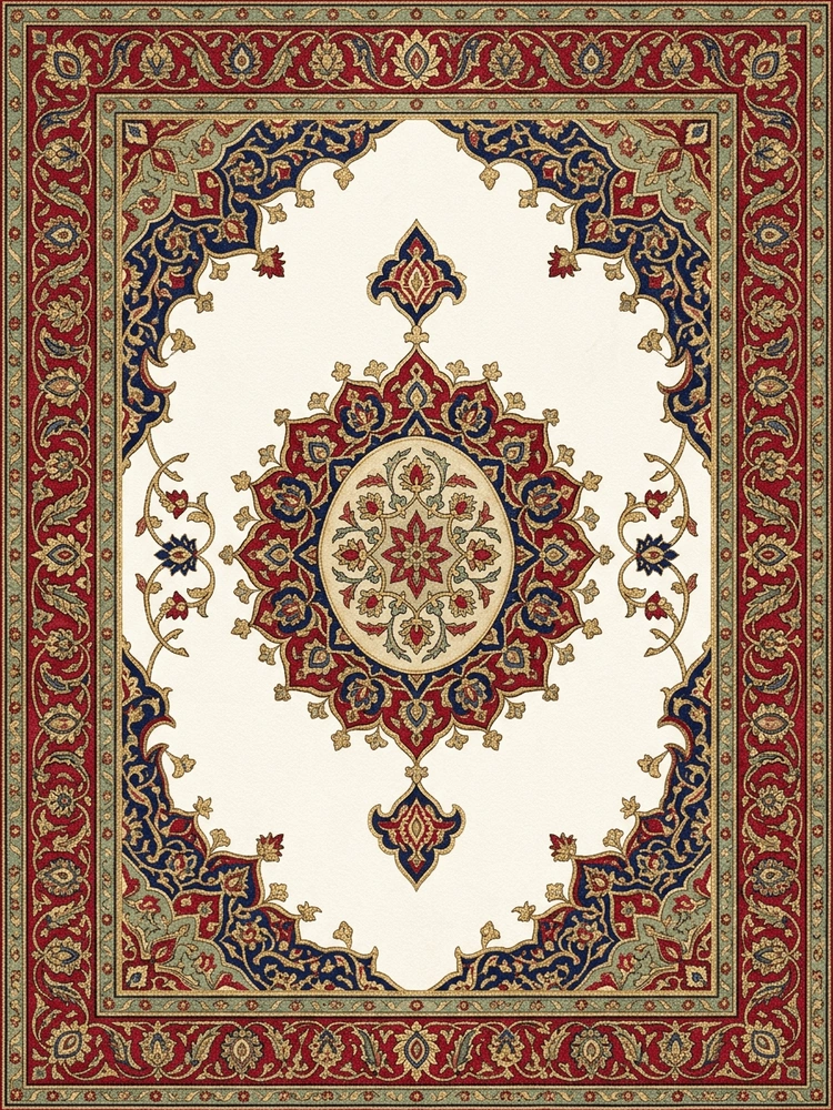 Persian Carpet — a free classic wedding invitation template on InviteDrop