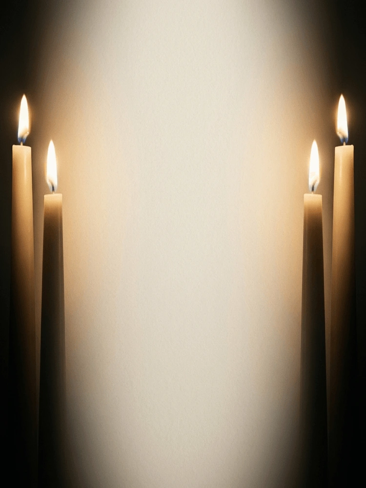 By Candlelight — a free classic wedding invitation template on InviteDrop