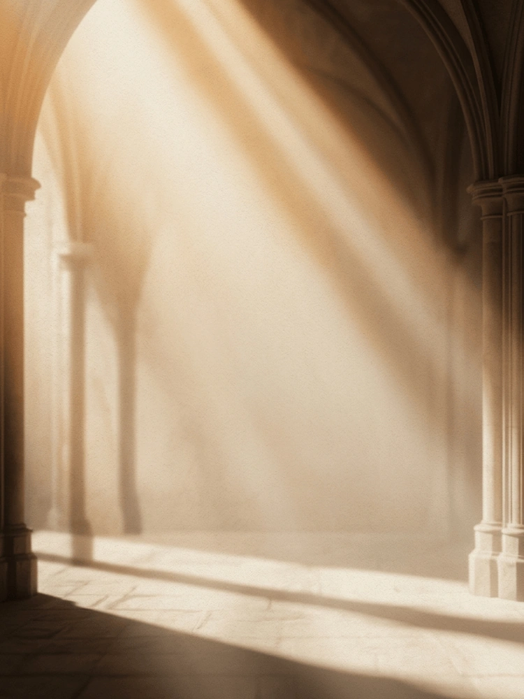 Cathedral Light — a free classic wedding invitation template on InviteDrop