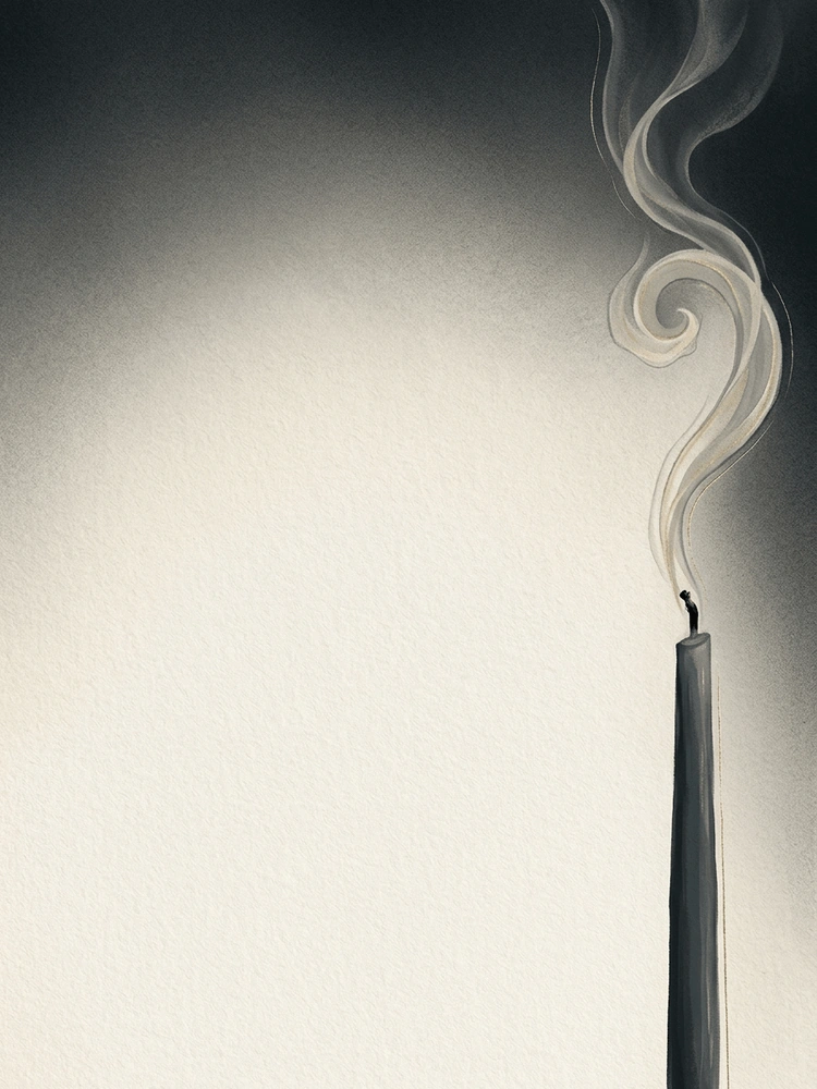 Smoke & Flame — a free classic wedding invitation template on InviteDrop