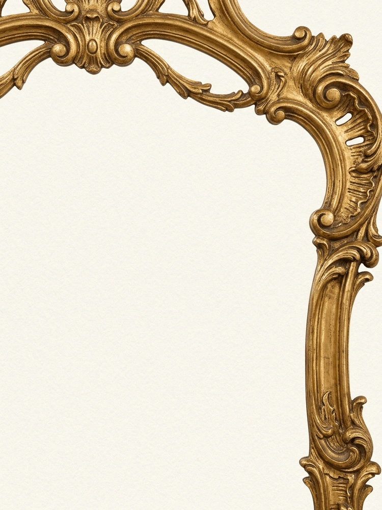 Gilded Mirror — a free classic wedding invitation template on InviteDrop