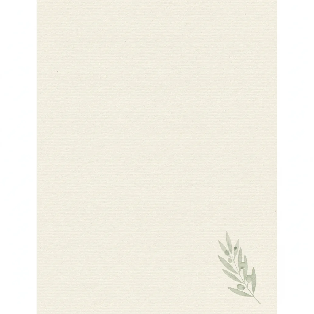 Single Sprig — a free neutral wedding invitation template on InviteDrop