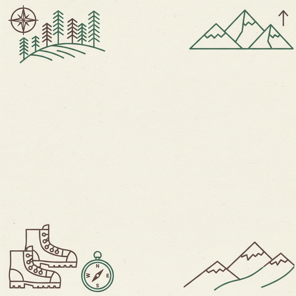 Adventure Hike rehearsal dinner invitation template