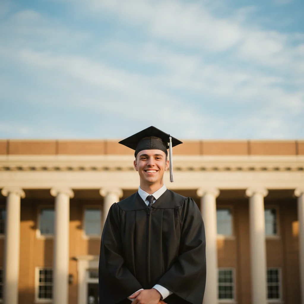 Congratulations Grad — a free elegant graduation invitation template on InviteDrop