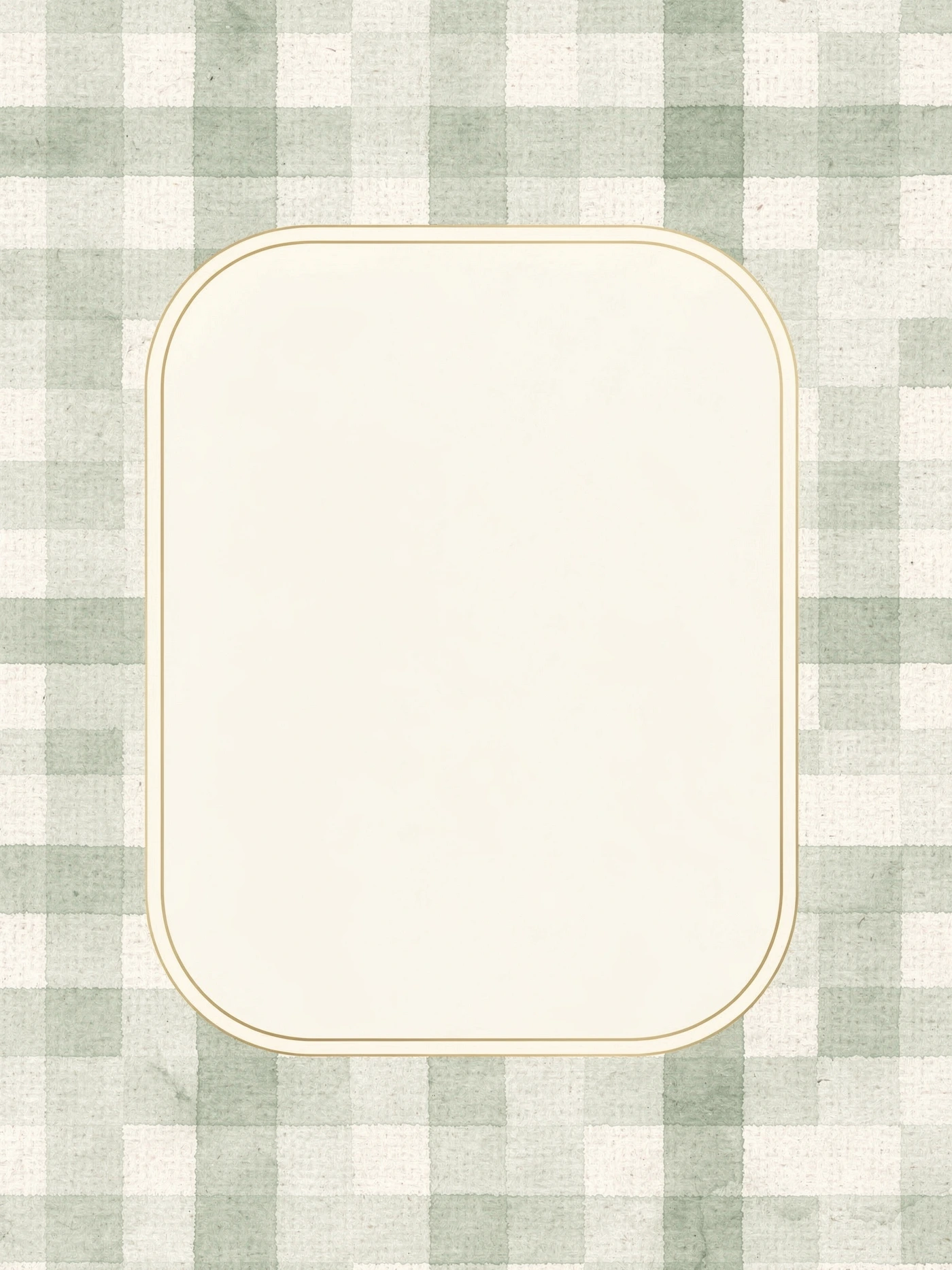 Sage Gingham — a free minimalist baby shower invitation template on InviteDrop