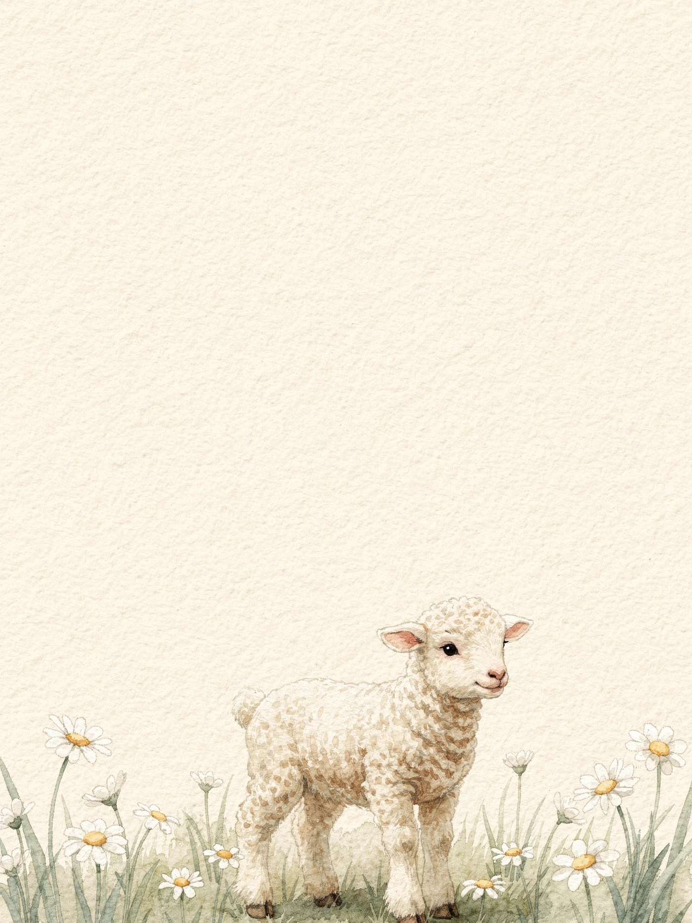 Lamb Meadow — a free playful baby shower invitation template on InviteDrop
