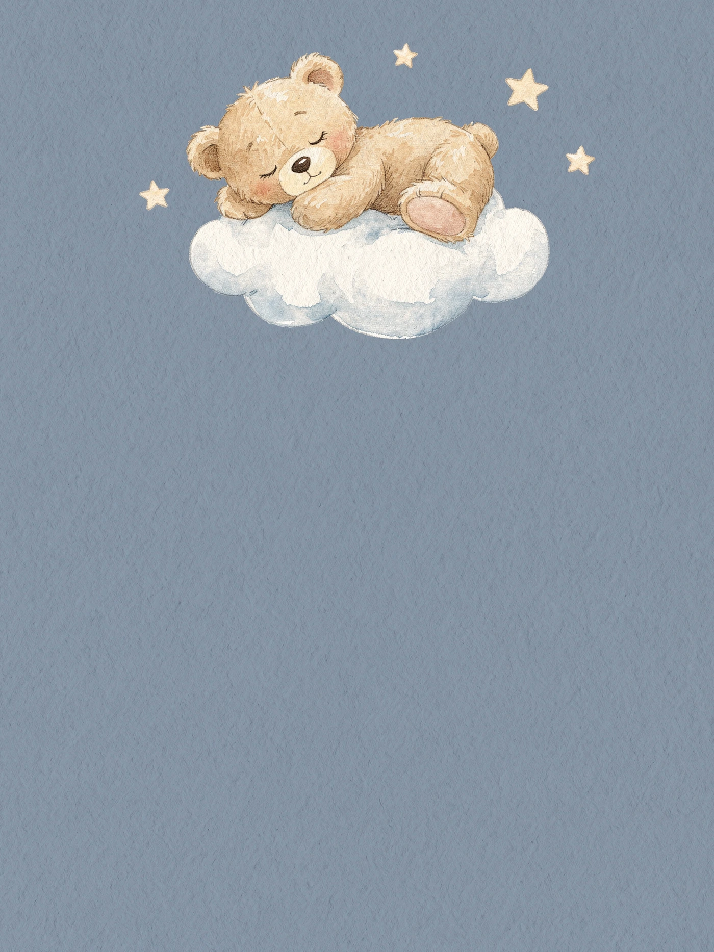 Bear Cloud — a free playful baby shower invitation template on InviteDrop