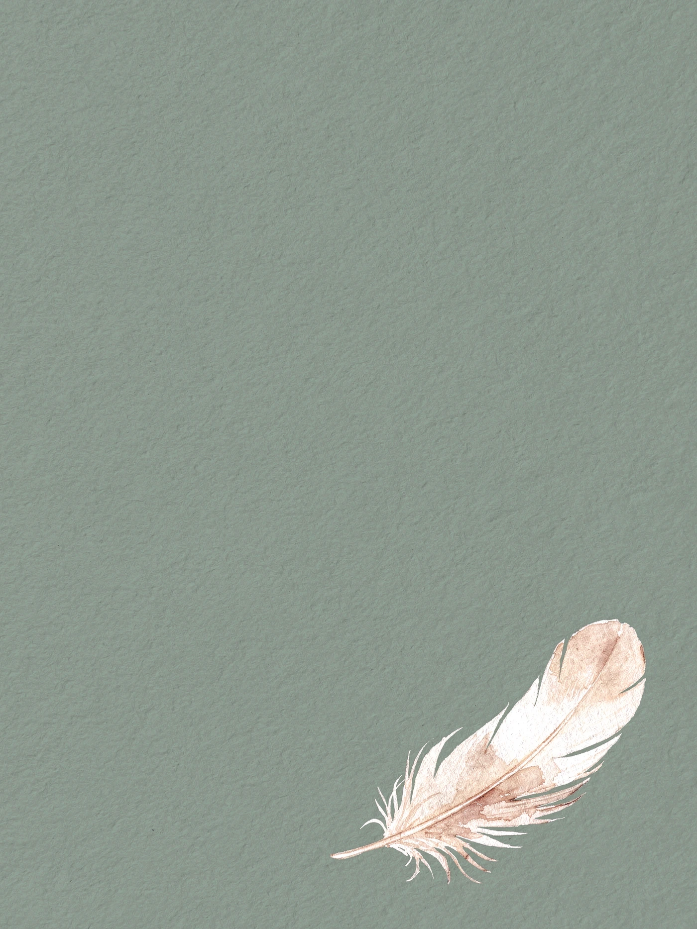 Sage Feather — a free elegant baby shower invitation template on InviteDrop