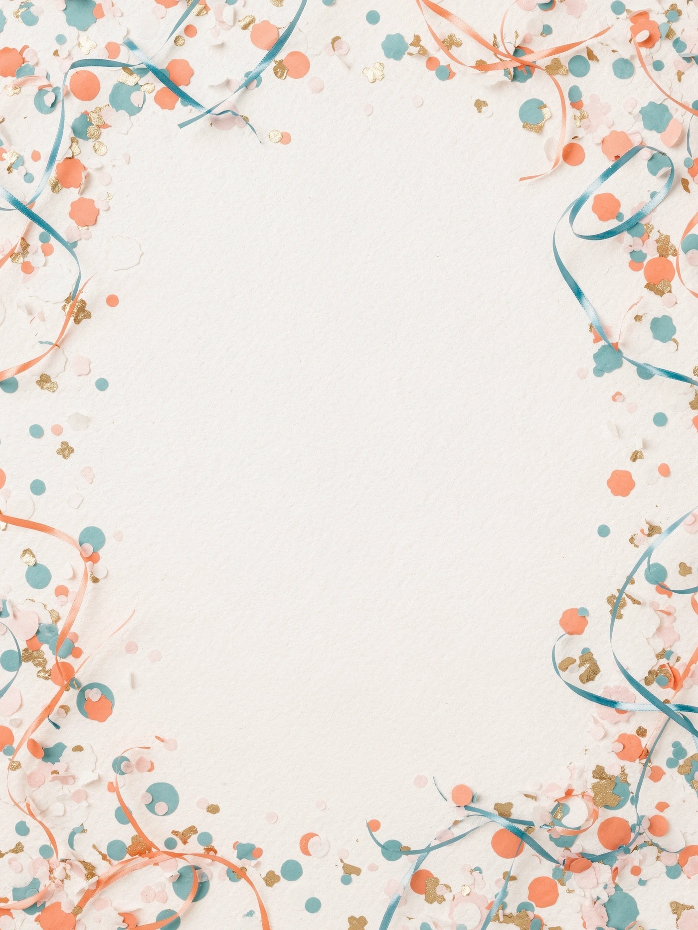 Confetti Toss — a free whimsical birthday invitation template on InviteDrop