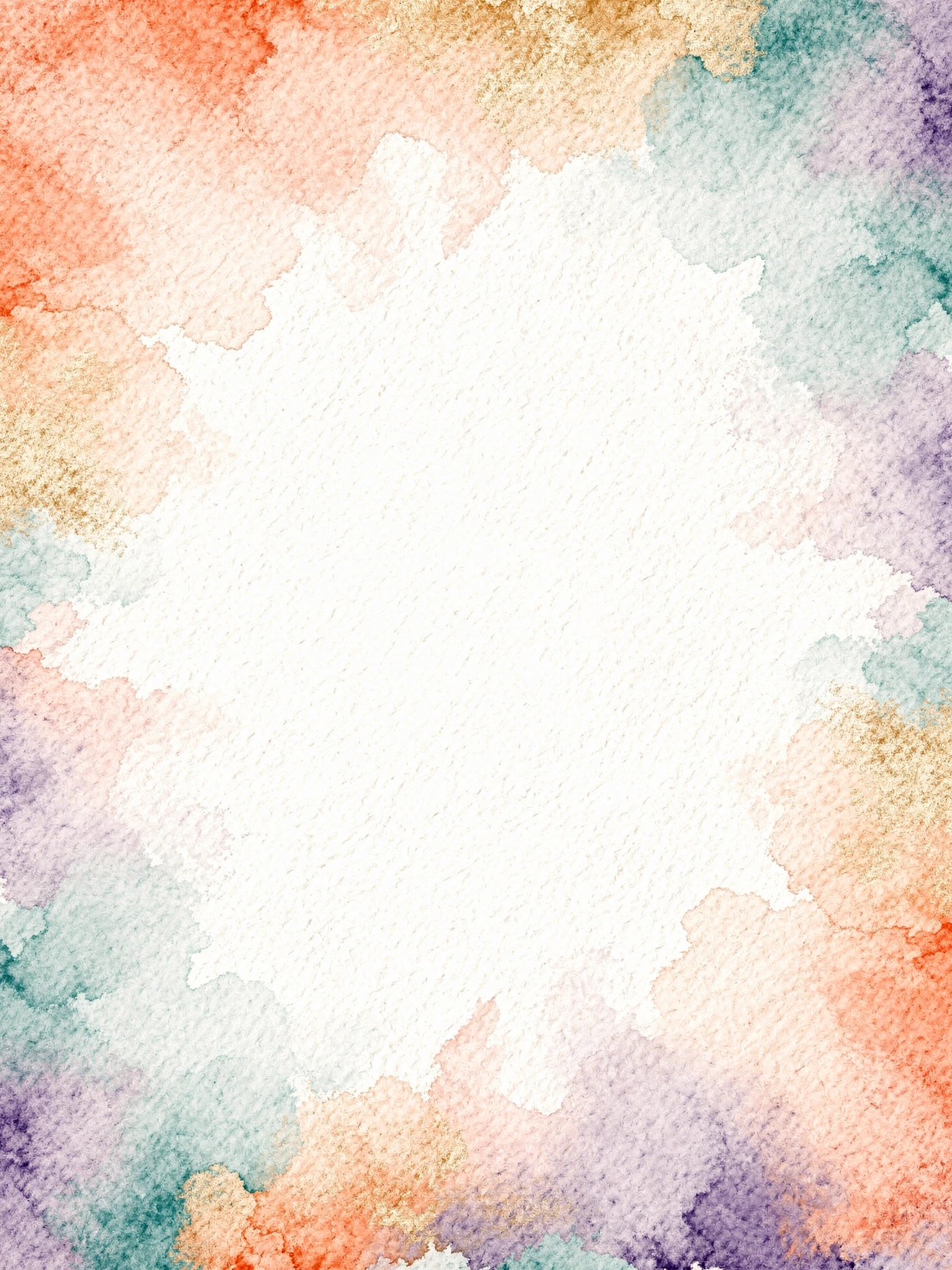 Rainbow Wash — a free watercolor birthday invitation template on InviteDrop