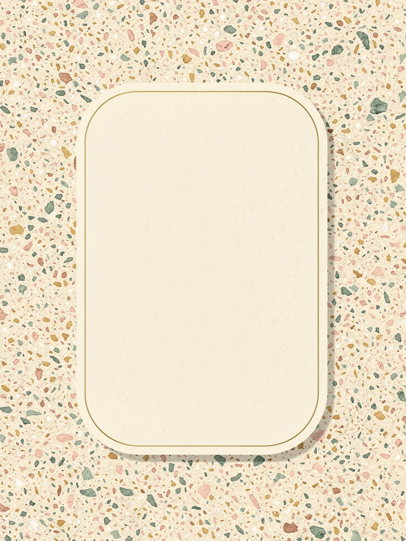 Terrazzo Pastel — a free neutral birthday invitation template on InviteDrop