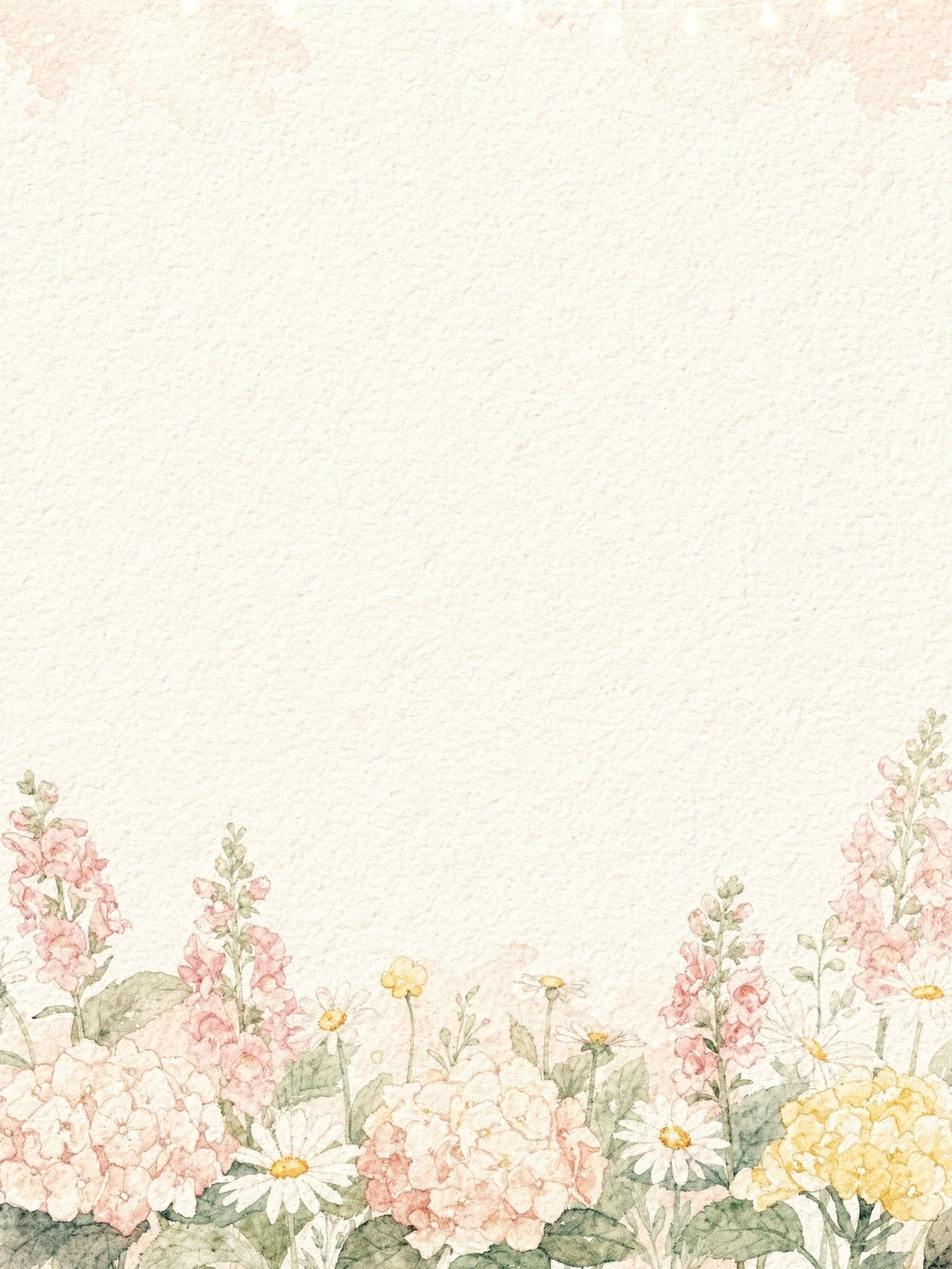 Cottage Garden — a free watercolor birthday invitation template on InviteDrop