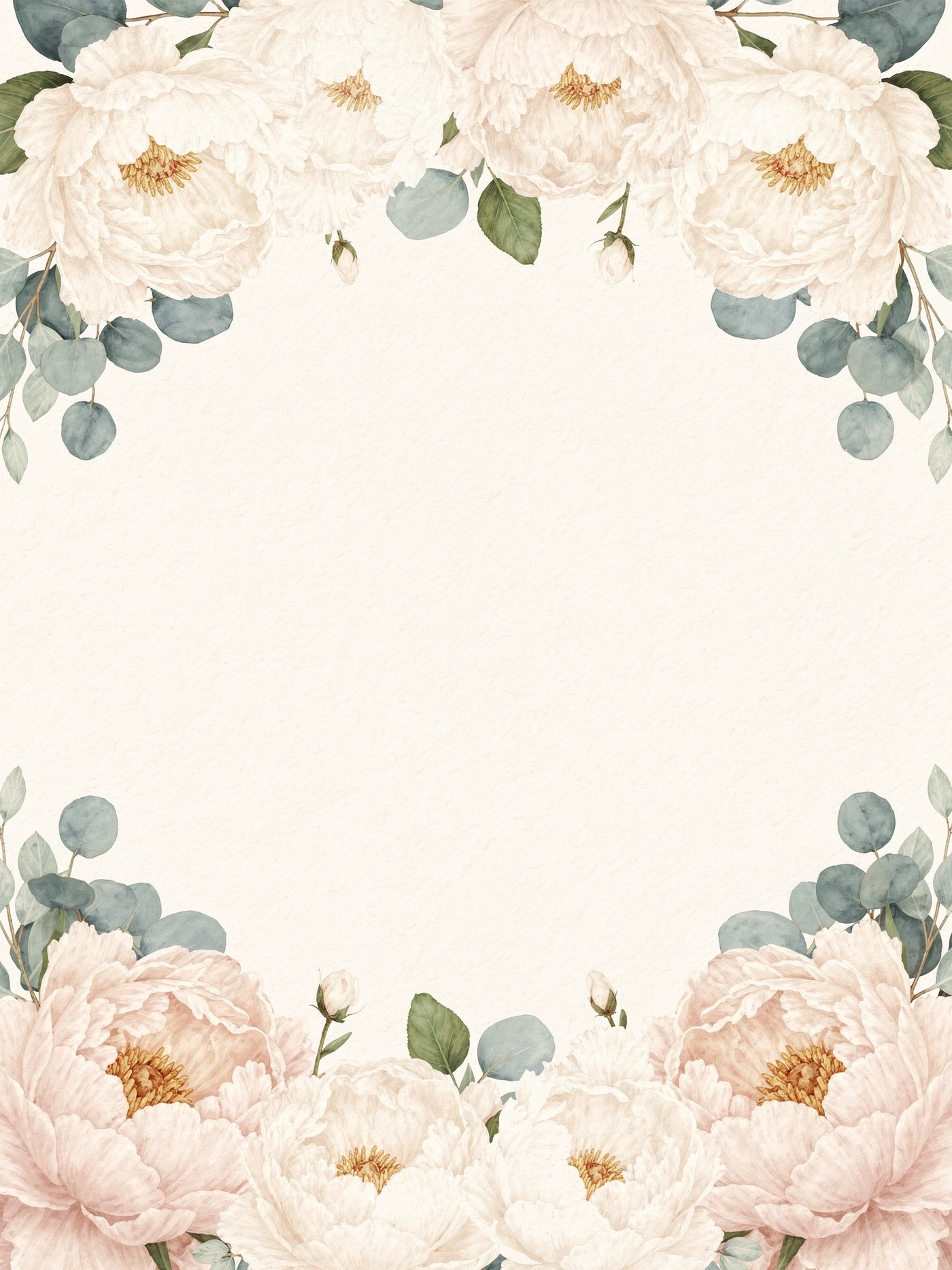 Peony Arch — a free floral bridal shower invitation template on InviteDrop