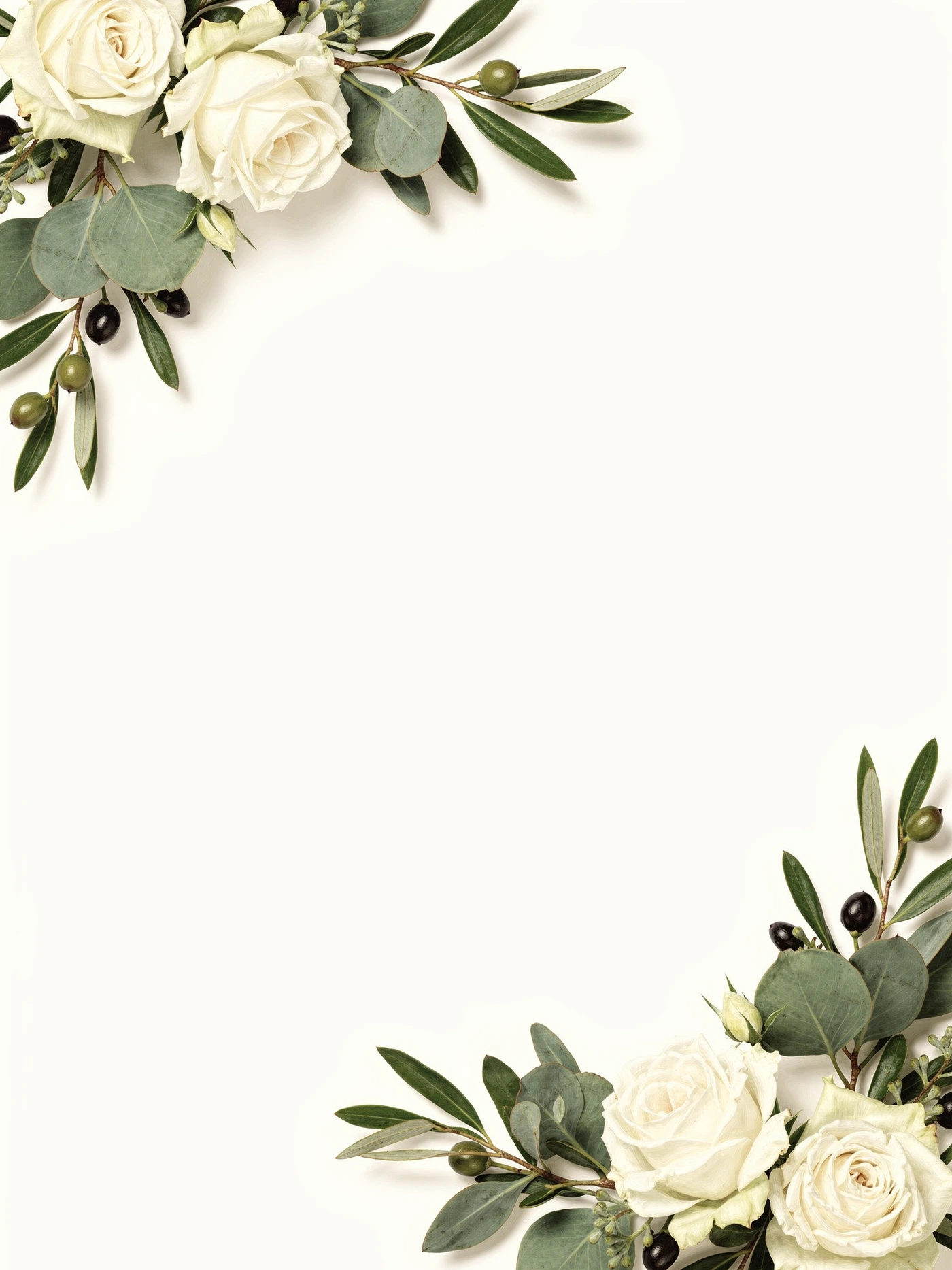 Eucalyptus Rose — a free botanical bridal shower invitation template on InviteDrop