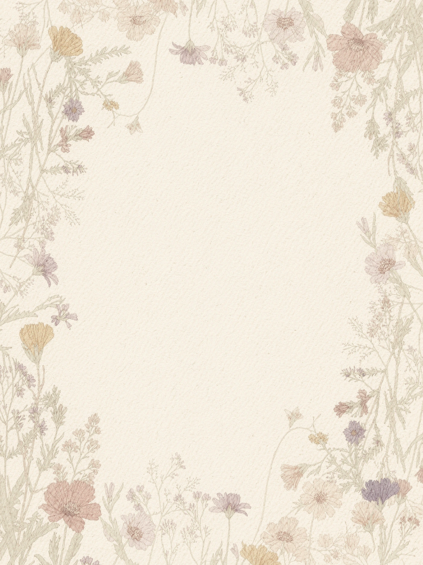 Pressed Wildflower — a free botanical bridal shower invitation template on InviteDrop