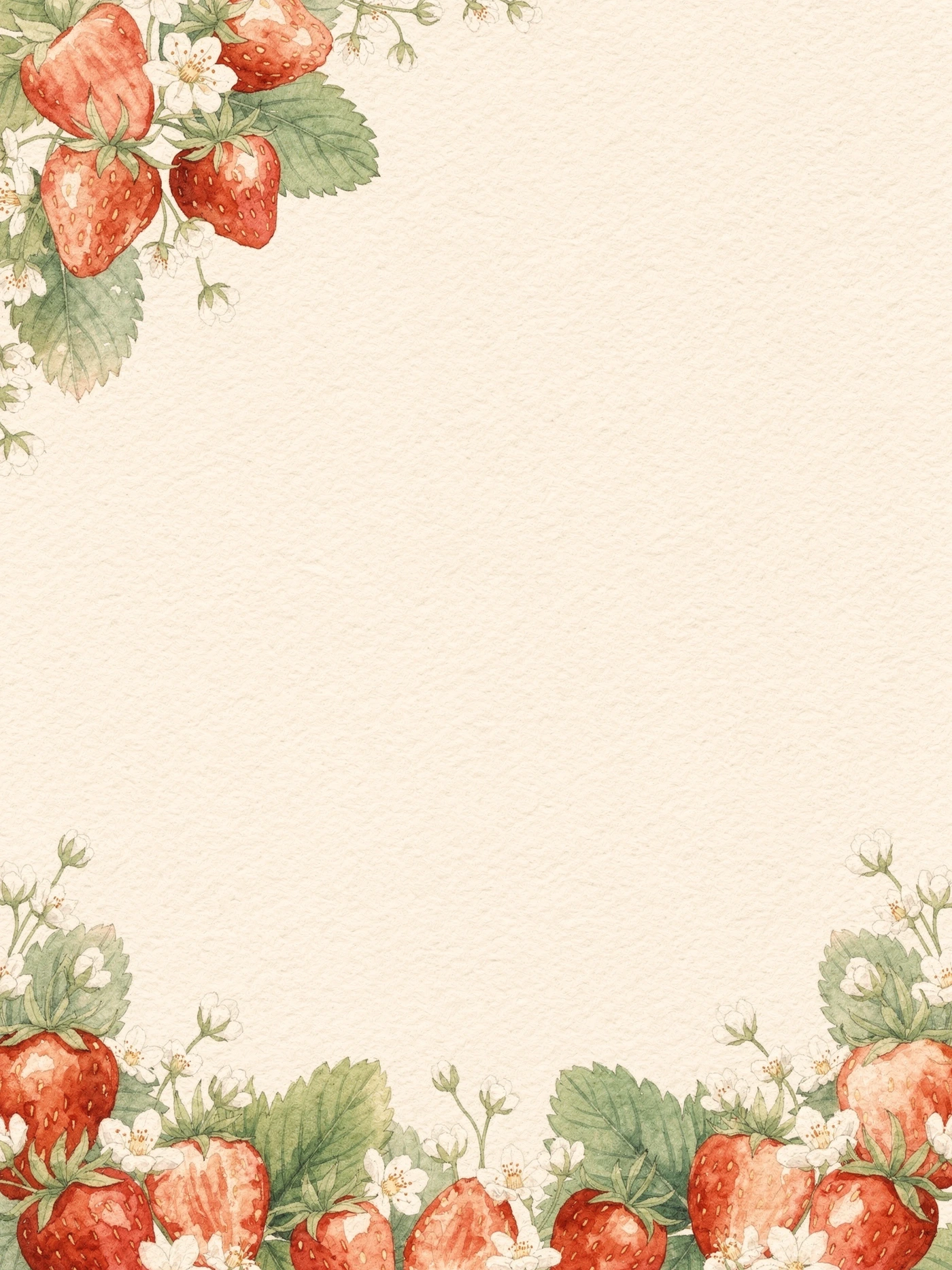 Strawberry — a free whimsical bridal shower invitation template on InviteDrop