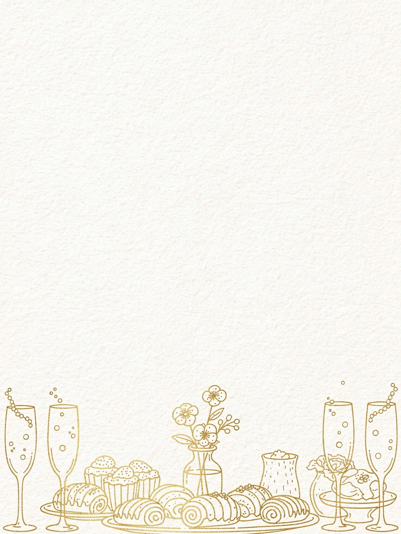 Brunch Line — a free neutral bridal shower invitation template on InviteDrop