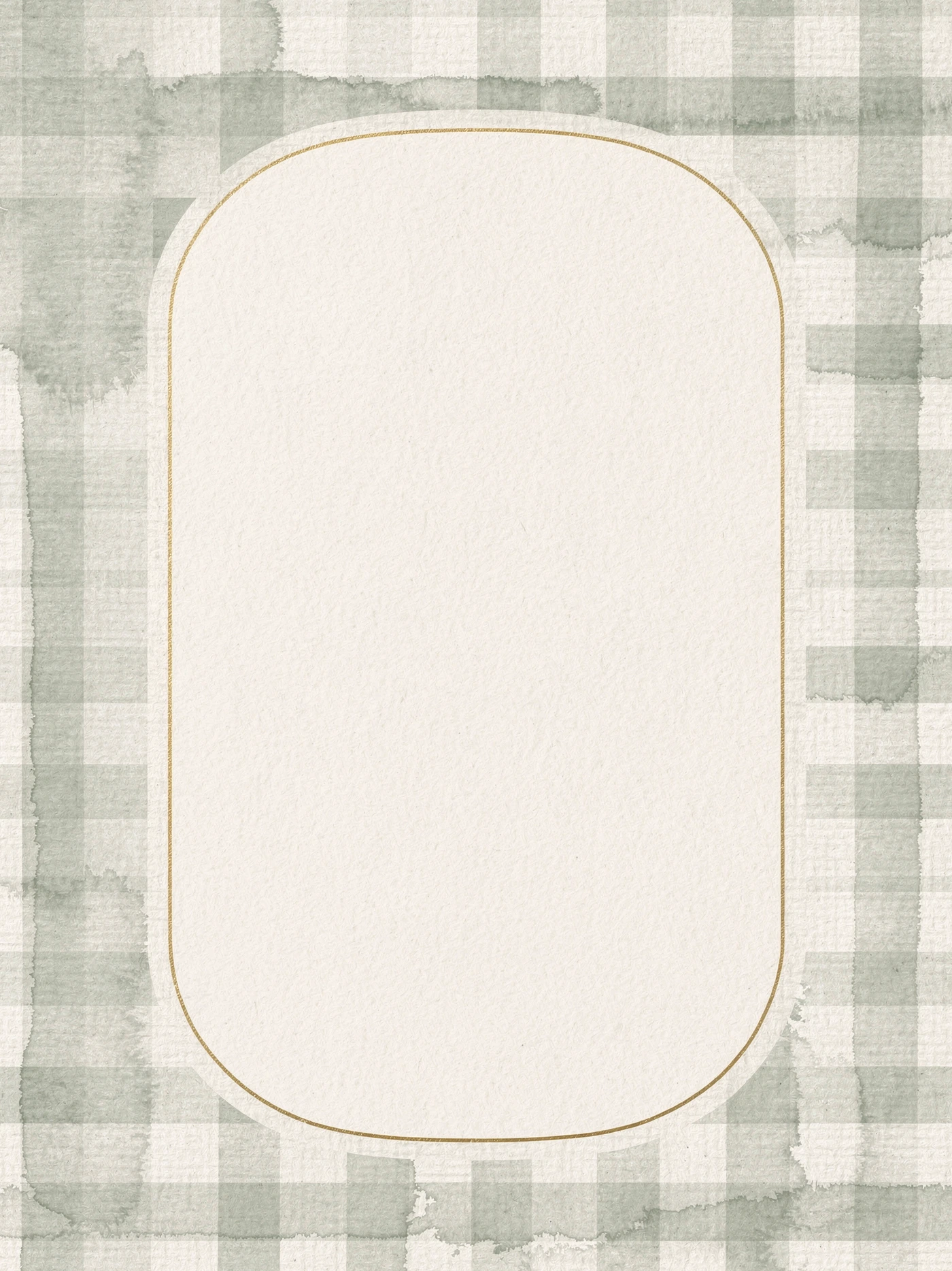 Sage Gingham — a free minimalist bridal shower invitation template on InviteDrop
