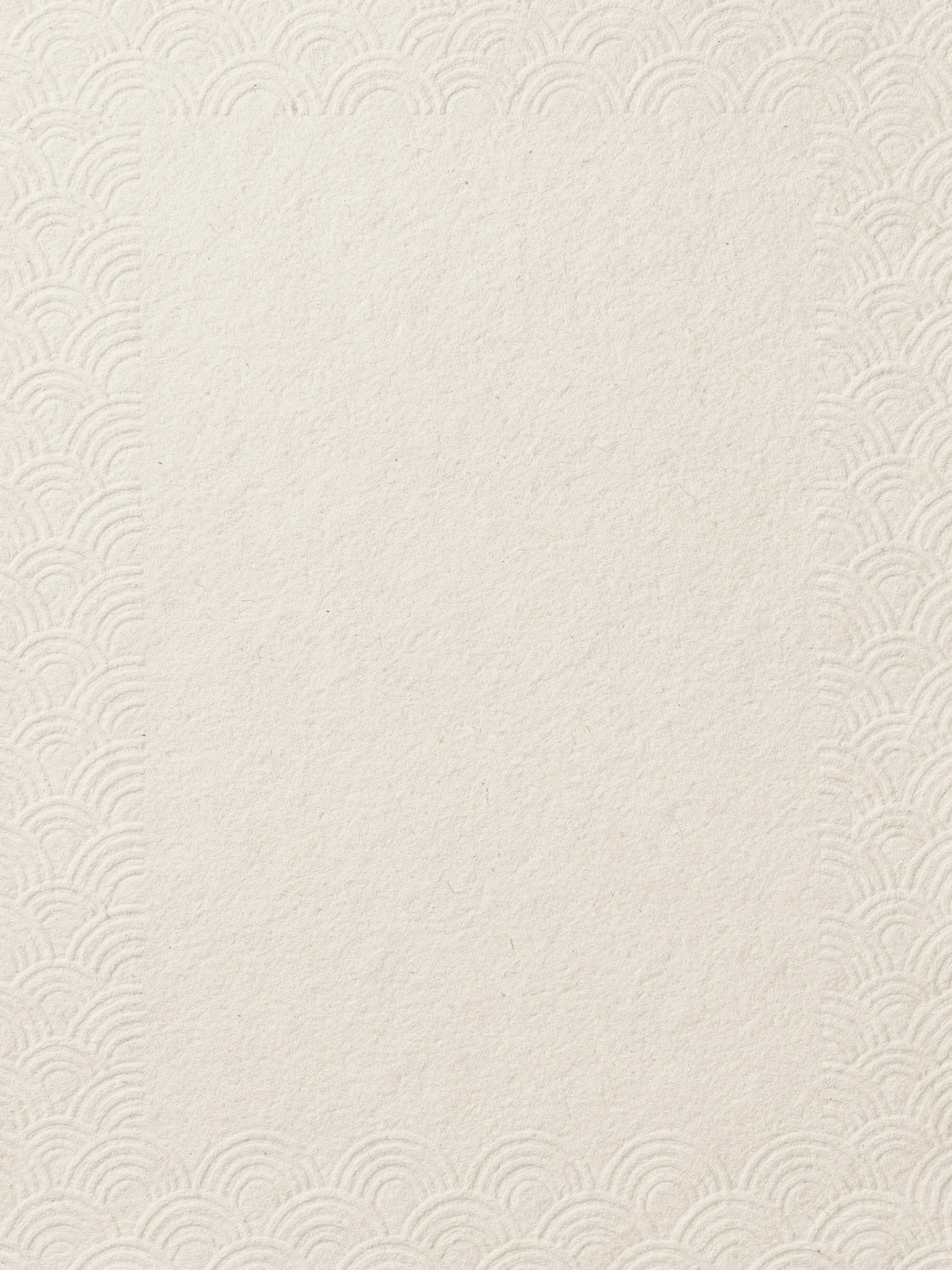 Embossed Scallop — a free neutral bridal shower invitation template on InviteDrop